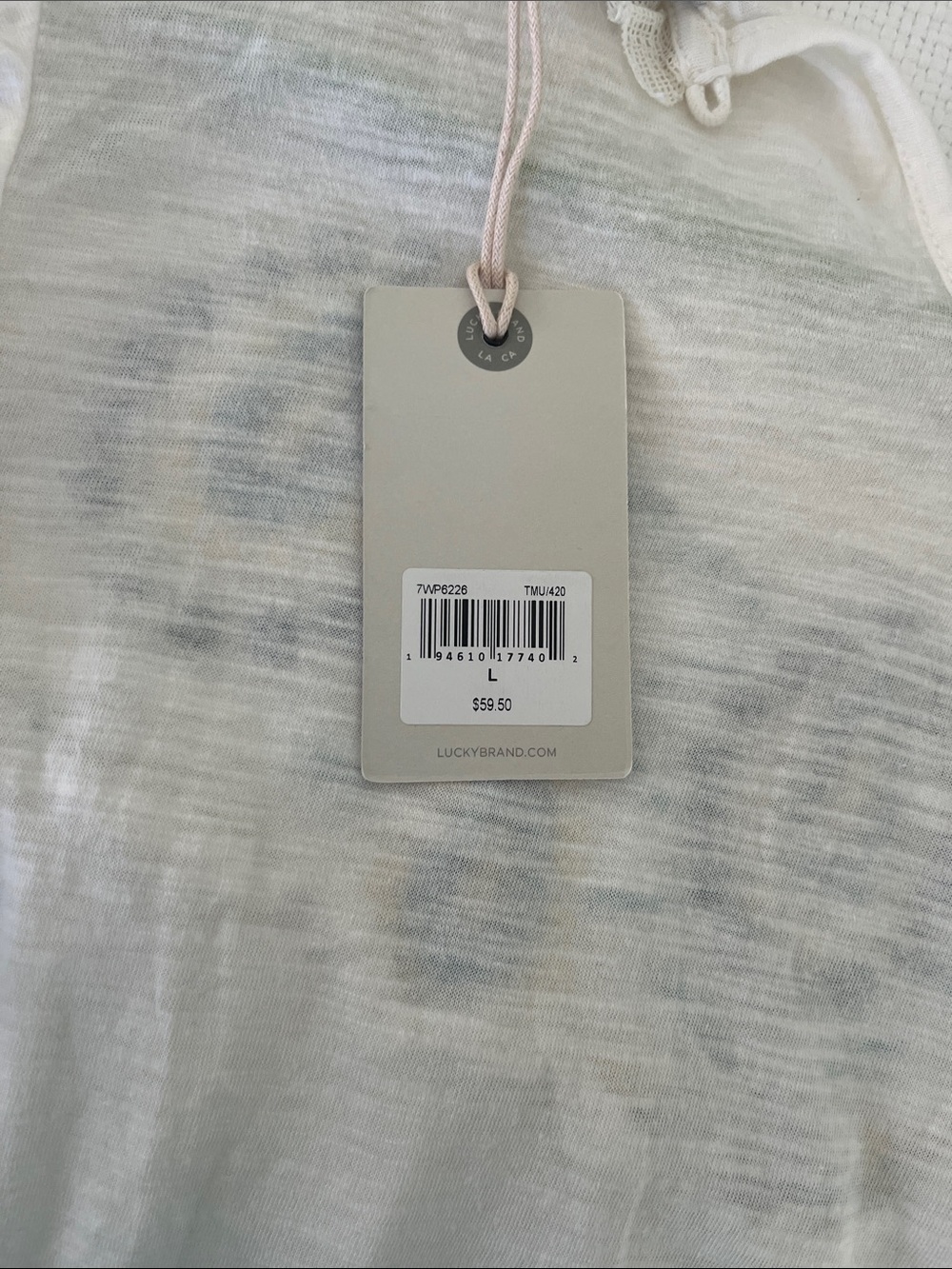 Lucky Brand Top NWT Size L - Picture 4 of 5